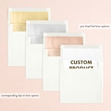 "Square Custom" - Save the Dates in Golden by Minted - Envelope Liner Options