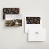 "Classic Lettering" - Save the Dates in Charcoal by Morgan Kendall - Assembled