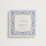"Tiled Romance" - Save the Dates in Dynasty Blue by Ana de Sousa - Front