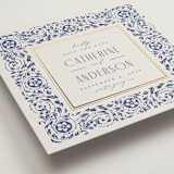 "Tiled Romance" - Save the Dates in Dynasty Blue by Ana de Sousa - Detail