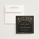 "Emilie" - Save the Dates in Noir by Randi Cirelli - Save the Date with Envelope