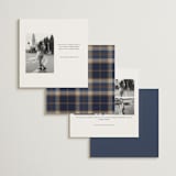 "Equestrian" - Save the Dates in Midnight by Sam Dubeau - Back of Card Options