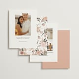 "Botanical Edge" - Save the Dates in Blush by Susan Moyal - Back of Card Options
