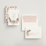"Botanical Edge" - Save the Dates in Blush by Susan Moyal - Assembled