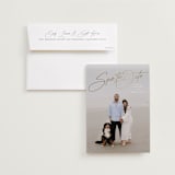 "Sweetest Love" - Save the Dates in Snow by Lauren Chism - Save the Date with Envelope