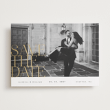 "Editorial lettering" - Save the Dates in Pearl by Ana de Sousa - Front