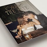 "His & Hers" - Save the Dates in Camel by Maria Alou - Detail