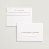 "His & Hers" - Save the Dates in Camel by Maria Alou - FREE Recipient Addressing