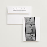 "Filmstrip" - Save the Dates in Onyx by Sarah Mraz - Save the Date with Envelope