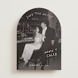 "Lovers" - Save the Dates in Ivory by Stephanie Heinrich Godbout - Front