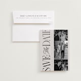 "Sideline" - Save the Dates in Stone by Laura Hankins - Save the Date with Envelope