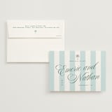 "Palm Stripes" - Save the Dates in Low Tide by Susan Zinader - Save the Date with Envelope
