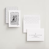 "Showered" - Save the Dates in Graphite by Claudia Orengo - Assembled