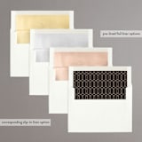 "Intertwined" - Save the Dates in Tuxedo by Susan Moyal - Envelope Liner Options