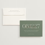 "Foil Overlay" - Save the Dates in Meadow by Jennifer Postorino - Save the Date with Envelope