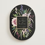 "Bold Bouquet" - Save the Dates in Midnight by Susan Moyal - Front