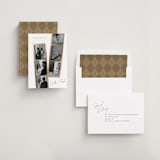 "Snapshots" - Save the Dates in Pearl by Leah Bisch - Assembled