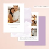 "Formal Watercolor" - Save the Dates in Lavender by Jennifer Postorino - Back of Card Options