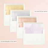 "Formal Watercolor" - Save the Dates in Lavender by Jennifer Postorino - Envelope Liner Options
