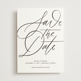"Delicate Dates" - Save the Dates in Snow by Kristen Smith - Front