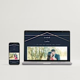 "Vision" - Save the Dates in Navy by Carly Reed Walker - FREE Wedding Website