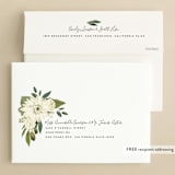 "Garden Blooms" - Save the Dates in Ivory by Susan Moyal - FREE Recipient Addressing
