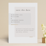 "Clean and Modern" - Save the Dates in Champagne by Kelly Schmidt - Front