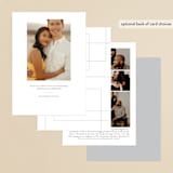 "Clean and Modern" - Save the Dates in Champagne by Kelly Schmidt - Back of Card Options