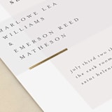 "Clean and Modern" - Save the Dates in Champagne by Kelly Schmidt - Detail