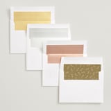 "Simply Classic" - Save the Dates in Wheat by Hannah Williams - Envelope Liner Options