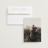 "Simply Classic" - Save the Dates in Wheat by Hannah Williams - Save the Date with Envelope