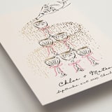 "Sparkling Champagne Tower" - Save the Dates in Petal by Jackie Crawford - Detail