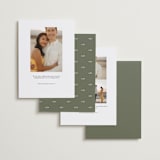 "Our Love" - Save the Dates in Ivory by Elly - Back of Card Options