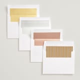 "Ribbon" - Save the Dates in Midnight by Elly - Envelope Liner Options