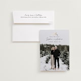 "Ribbon" - Save the Dates in Midnight by Elly - Save the Date with Envelope