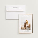 "Glimmer" - Save the Dates in Vanilla by Nicole Walsh - Save the Date with Envelope