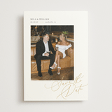 "Side Swept" - Save the Dates in Pearl by Melanie Kosuge - Front