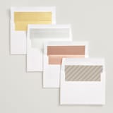 "Gilded Simplicity" - Save the Dates in Porcelain by Stacy Maalouf - Envelope Liner Options