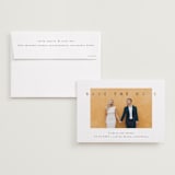 "Gilded Simplicity" - Save the Dates in Porcelain by Stacy Maalouf - Save the Date with Envelope