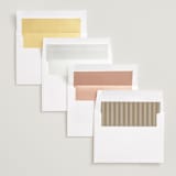 "Surround" - Save the Dates in Pearl by Brooke Chandler - Envelope Liner Options