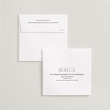 "Simple Squares" - Save the Dates in Cream by Ilene Guy - FREE Recipient Addressing
