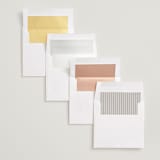"Simple Squares" - Save the Dates in Cream by Ilene Guy - Envelope Liner Options