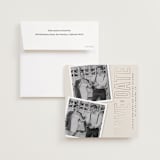 "Simple Squares" - Save the Dates in Cream by Ilene Guy - Save the Date with Envelope