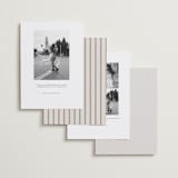 "Olive Elegance" - Save the Dates in Silk by Ana de Sousa - Back of Card Options