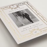 "Olive Elegance" - Save the Dates in Silk by Ana de Sousa - Detail