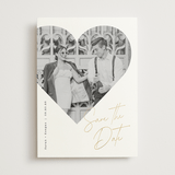 "hearted" - Save the Dates in Snow by Sarah Curry - Front