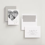 "hearted" - Save the Dates in Snow by Sarah Curry - Assembled