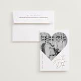 "hearted" - Save the Dates in Snow by Sarah Curry - Save the Date with Envelope
