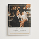 "Shimmer" - Save the Dates in Linen by Nicole Walsh - Front