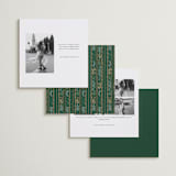 "Square Leafy Border" - Save the Dates in Snow by Alethea and Ruth - Back of Card Options